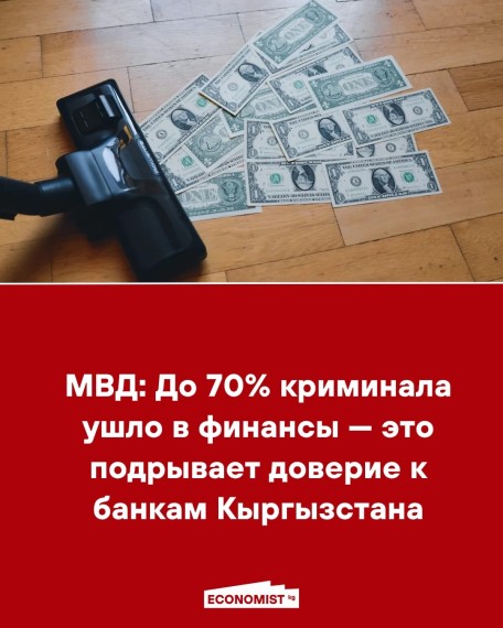 МВД: до 70% криминала ушло в финансы - это подрывает доверие к банкам Кыргызстана