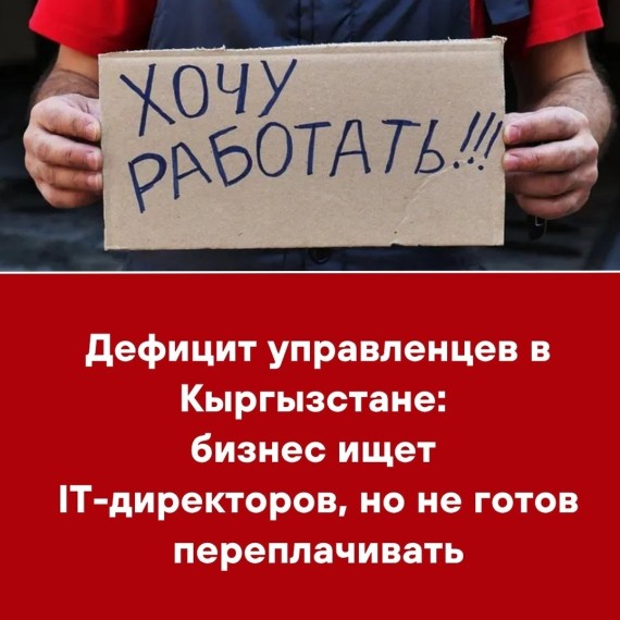 Дефицит управленцев в Кыргызстане: бизнес ищет IT-директоров, но не готов переплачивать