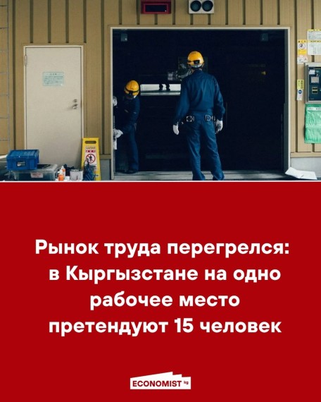 Рынок труда перегрелся: в Кыргызстане на одно рабочее место претендует 15 человек