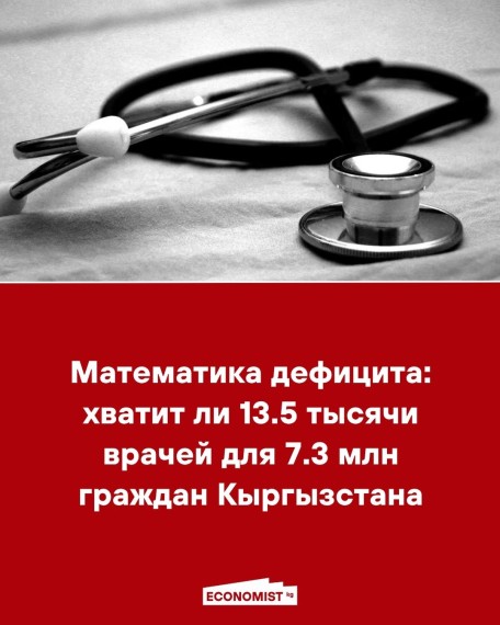 Математика дефицита: хватит ли 13.5 тысячи врачей 7.3 млн граждан Кыргызстана