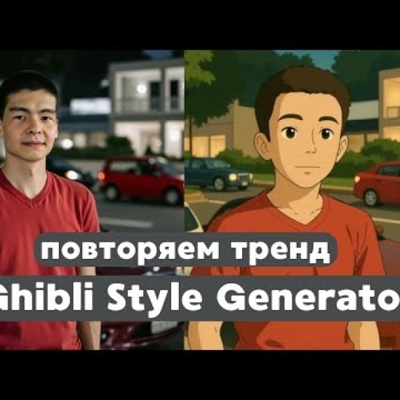 Как сделать Ghibli-арт из своего фото? Ghibli Style Generator преврати фото в мультфильм