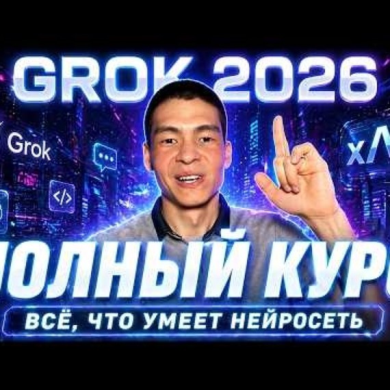 Grok AI 2026: Полный курс по нейросети Илона Маска (живой разбор) всё что умеет нейросеть за 1 видео