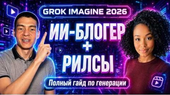 Как создать ИИ-блогера в Grok Ai и делать вирусные рилсы | Продвинутый гайд Grok Imagine 2026