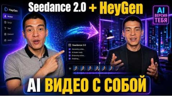 Seedance 2.0 + HeyGen: как создавать AI-видео с собой (пошагово) с Ai-аватаром